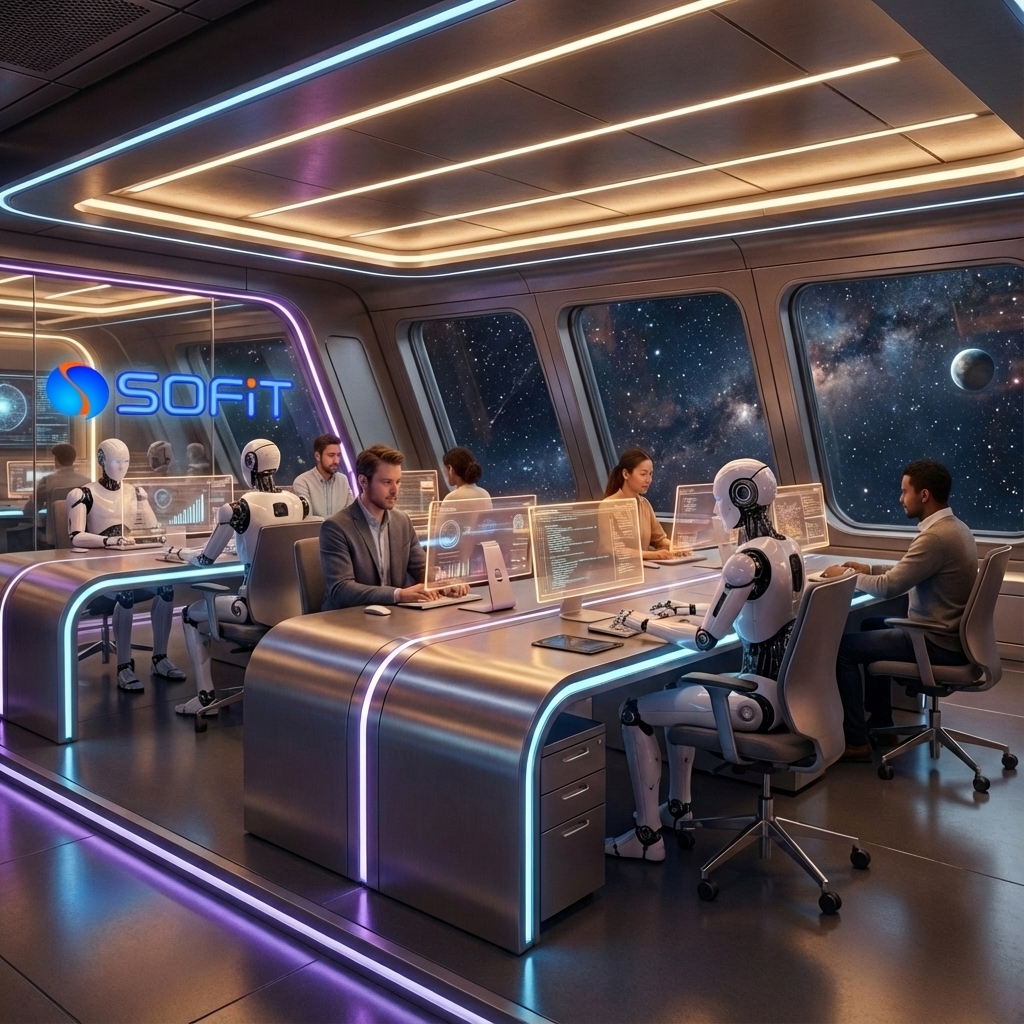 Команда SOFiT на космическом корабле